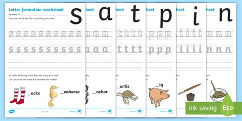 letter formation worksheets phase