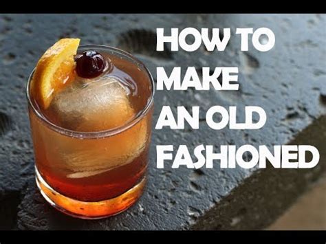 This is still a great option, but many people use simple syrup for ease and convenience. How To Make An Old Fashioned - YouTube