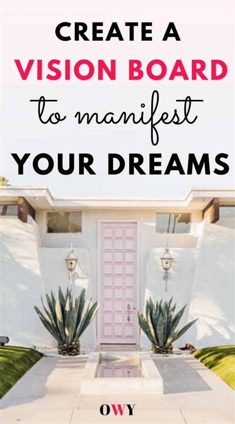 How To Manifest Your Dreams With A Vision Board In 2020 Creating A