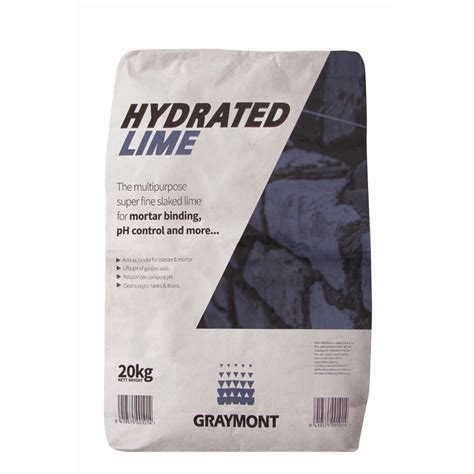 Hydrated Lime 20kg Bagged Lime Lime Concrete Mortars Building