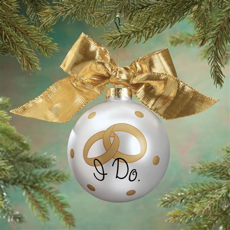 It reads when someone you love becomes a memory, the memory becomes a treasure. Personalized "I Do" Glass Ball Ornament - Miles Kimball | Glass ball ornaments, Ball ornaments ...