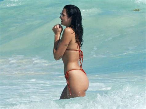 Singer Dua Lipa Stuns In Red Bikini While On Vacation In Mexico Photos