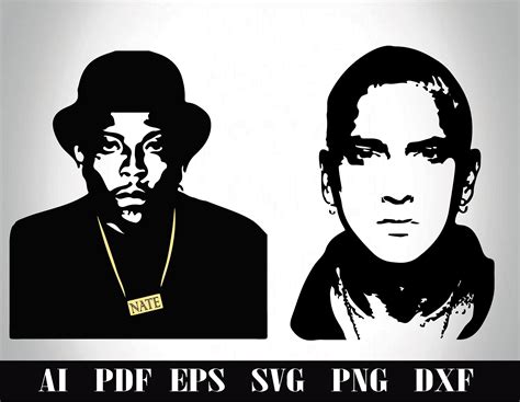 Rap Artists Silhouettestencil Bundle Snoop Dogg Tupac Etsy Australia