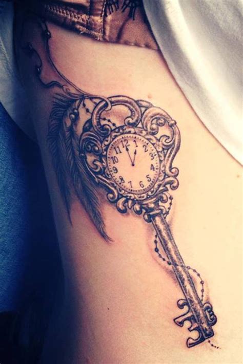 Nice Skeleton Key Tattoo By Tony