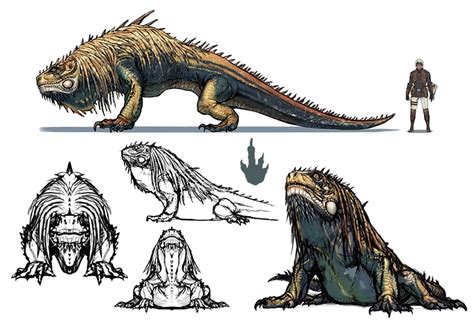 Great Jagras Concept Artwork Monster Hunter World Art Gallery