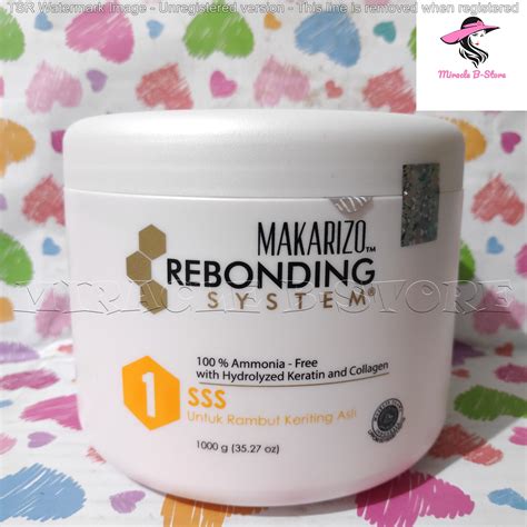 MAKARIZO REBONDING SYSTEM STEP 1 1000 GR / OBAT PELURUS RAMBUT 1 KG