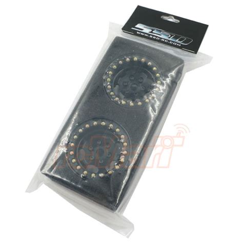 Ssd Aluminum 19inch Rugged Beadlock Rim 2 Pcs Black For 110 Crawler 00322