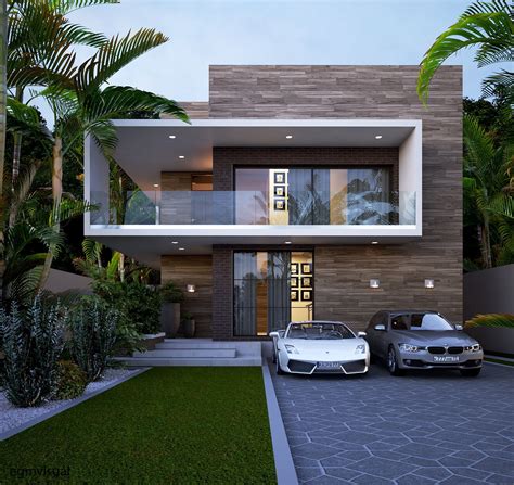 Contemporary Home By Egmdesigns Facade House Minimalist House Design