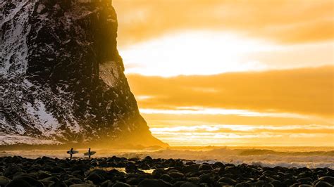 Arctic Surfing In The Lofoten Islands Norway For The Lofoten Masters