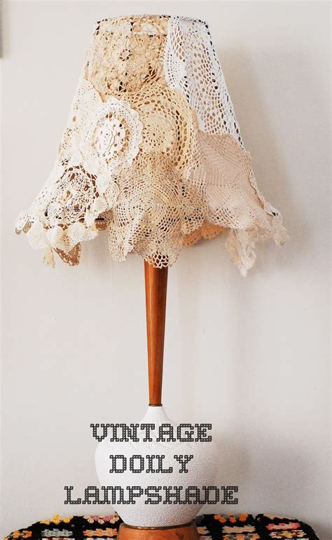 There's nothing like shabby chic lamp shades to brighten a room. Maize Hutton: Vintage Doily Lampshade DIY