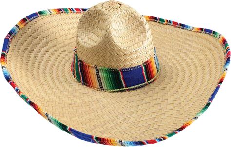 Texpress Mexican Sombrero Hat Adults With Serape Trim