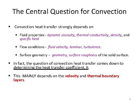 Convection 1 Introduction To Convection Convection Denotes Energy