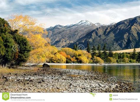 Mountain Lake In Fall Stock Photo Image Of Scenery