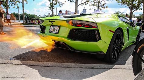 Lamborghini Aventador Shooting 5 Flames Capristo Exhaust Youtube