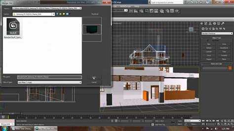How To Merge A 3ds Max File Into A 3ds Max Project Youtube