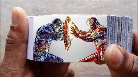 Iron Man Vs Captain America Fight FlipBook Captain America Civil Wars