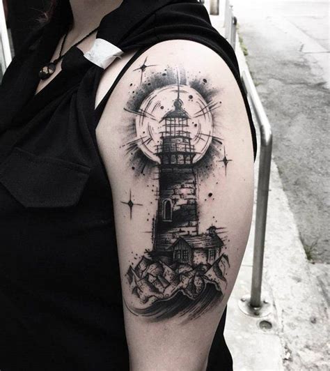 30 Lighthouse Tattoo Ideas Art And Design Lighthouse Tattoo Sleeve Tattoos Tattoo Designs