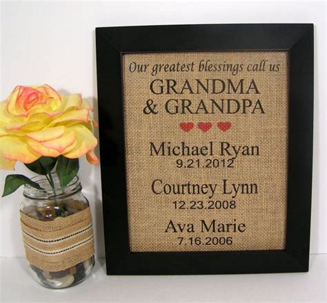 So, when it comes to gifts for grandpa and grandma… you've got to get creative. Personalized Gift For Grandma and Grandpa Personalized ...