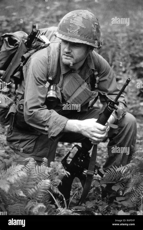 Us Rifleman Vietnam War Reenactor Stock Photo Alamy