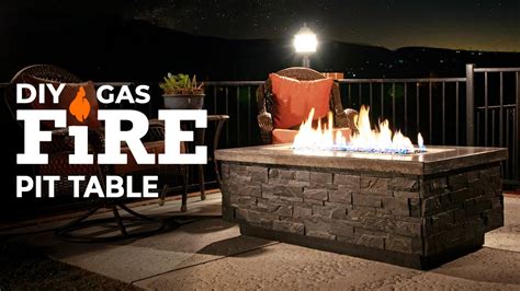 Diy Gas Fire Pit Table Youtube