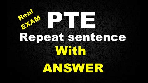 Repeat Sentence Practice With Answer For Pte Speaking Exam Pearson
