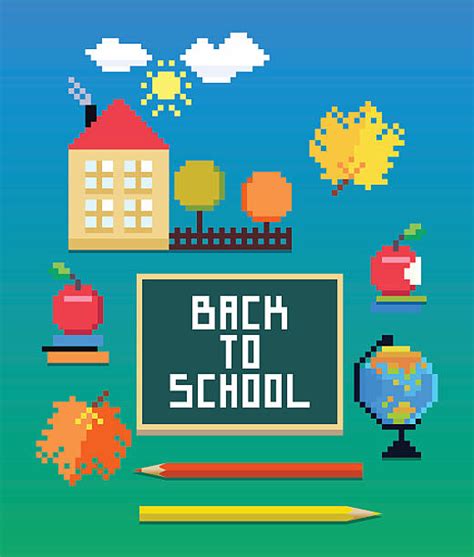 Pixel Art Classroom Illustrations Royalty Free Vector Graphics And Clip