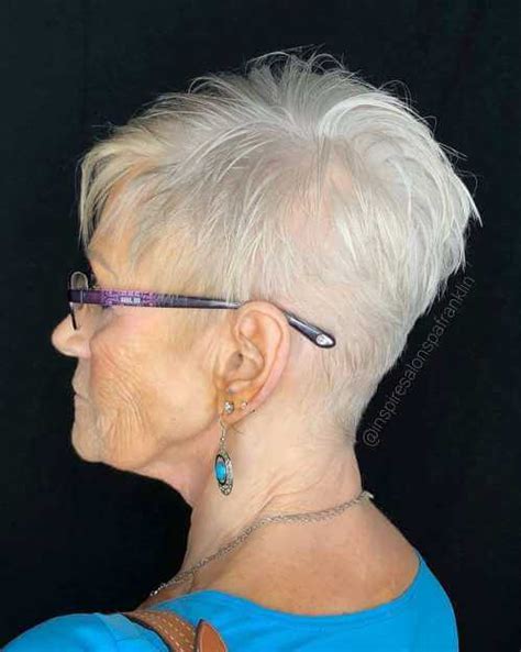 Popular haircuts cool haircuts haircuts for men haircuts for receding hairline receding hair styles mens hairstyles widows peak top hairstyles but what if your hair is thinning? Very Short Pixie cuts for Older Woman - 10+