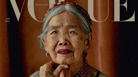 Year Old Filipino Tattoo Artist Becomes Vogue S Oldest Cover Model Trendradars