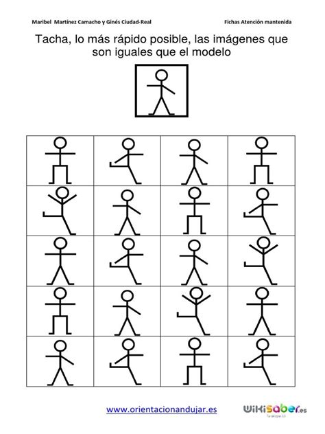 Atencion Mantenida Tacha Figura Pdf Ejercicios De Atención