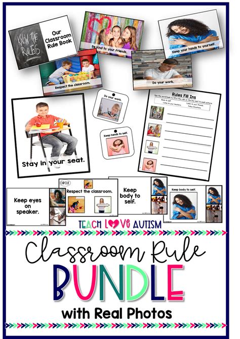 This Real Photo Classroom Rule Bundle Is A Great Classroom Management