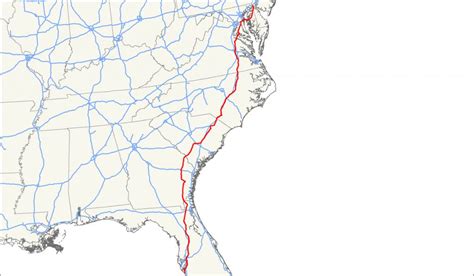 Us Route 301 Wikipedia Map Of I 95 From Nj To Florida Printable