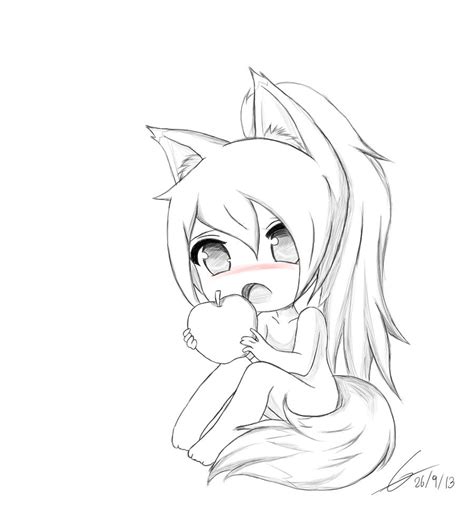 Anime Chibi Wolf Coloring Pages Coloring Pages