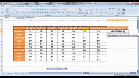 How to use index‌ match formula in excel. Index And Match -11 - With Max Formula Lookup The Highest ...
