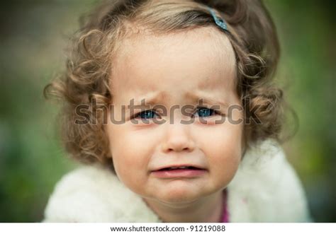 Portrait Crying Little Girl Stock Photo 91219088 Shutterstock