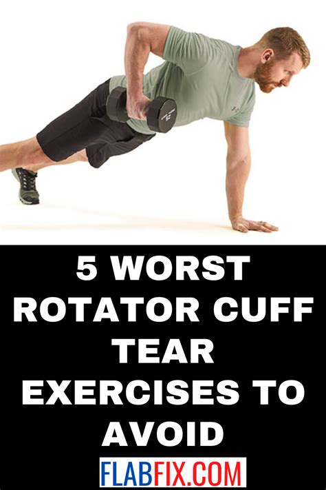 5 Worst Rotator Cuff Tear Exercises To Avoid Flab Fix