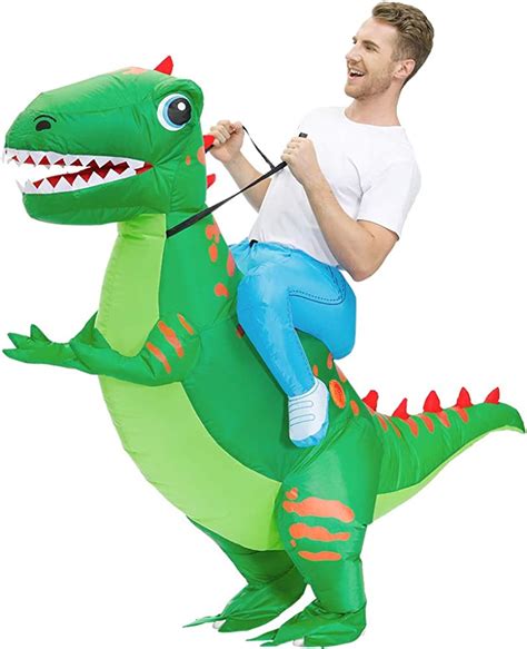 Buy Kooy Inflatable Costume Adult Ride On Dinosaur Costume Halloween Costumes For Men Women Blow