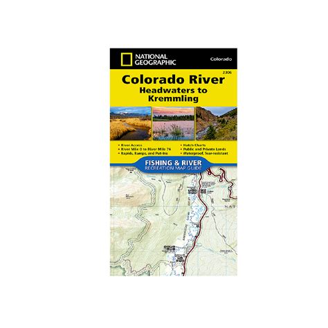National Geographic 2306 Colorado River Headwaters To Kremmling Map