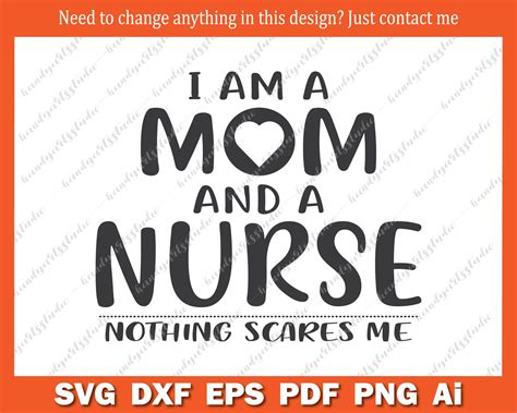 Download Mom nurse svg | I am a mom and a nurse, nothing scares me svg file, Registered nurse svg, nurse ...