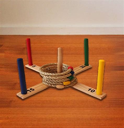 Ring Toss Set Quoits Game For Kids And Adults Indoor Or Outdoor Game