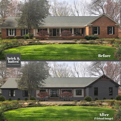 Delicate white by porter paints (color matched at sherwin williams) RANCH Homes Before & After Makeover | Home exterior ...