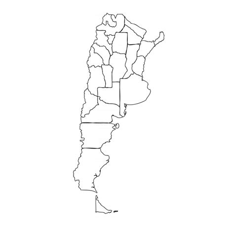 Garabato Mapa De Argentina Con Estados 2549160 Vector En Vecteezy