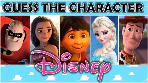 Guess The Character Disney Part 2 Movie Quiz Youtube Movie