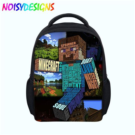 Minecraft Backpack For Kids Cute School Bag For Children Teenager