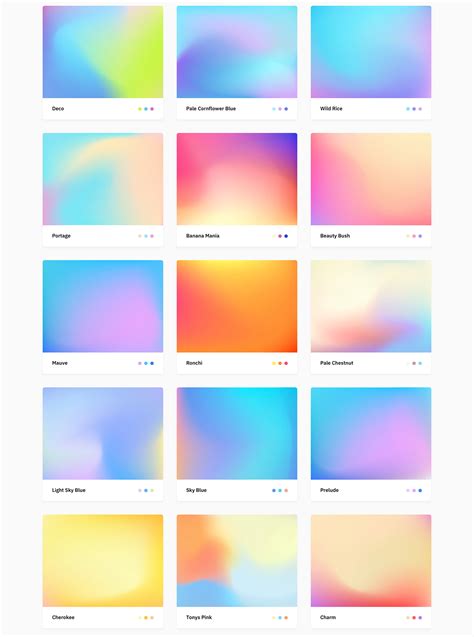 Free Mesh Gradients Collection Behance