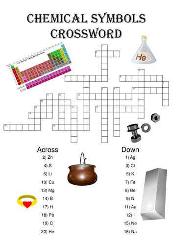 Chemistry Crossword Puzzle Bundle Includes 10 Different Crosswords