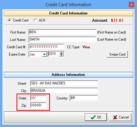 Suitable for all forms of data testing and verification. Charging Cards with Out of Country Billing Address - QuikStor Support Knowledgebase