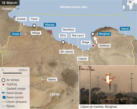 Bbc News Libya Crisis Mapped