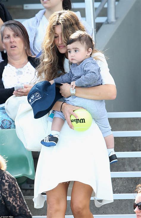 Mark Philippoussis Leaves Wife Silvana And Son Nicholas In Giggles At The Australian Open