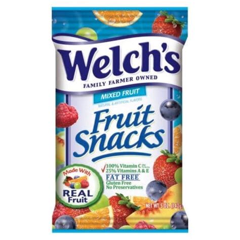 Welchs Fruit Snacks Mixed Fruit 125oz Wholesome Fresh