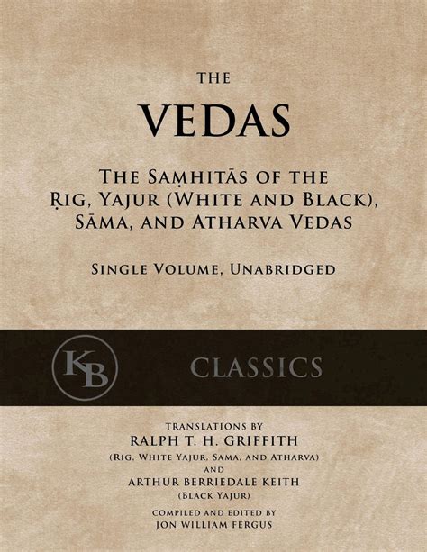 The Vedas The Samhitas Of The Rig Yajur Sama And Atharva Single